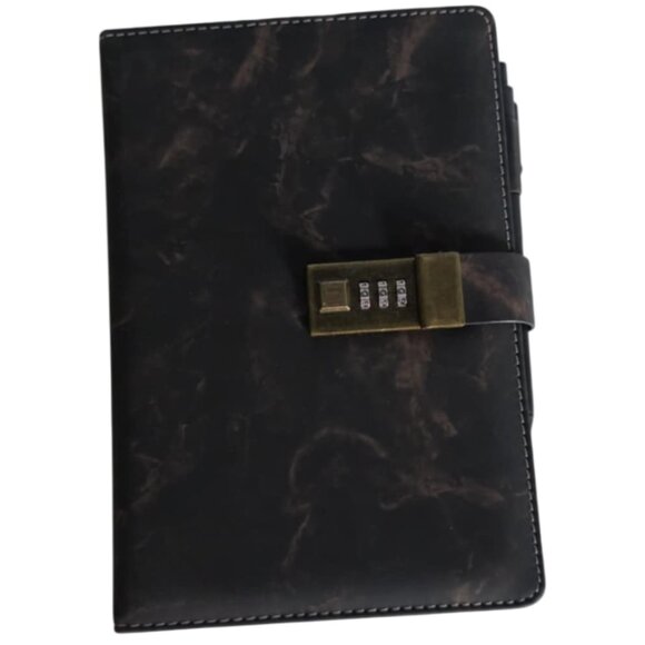 NWOT Locking Journal by Cagie Faux Leather - Picture 1 of 8